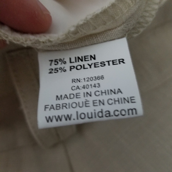 LAVENA | linen blend straight leg casual pants - Picture 7 of 8